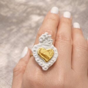 Anillo Corazón Azteca