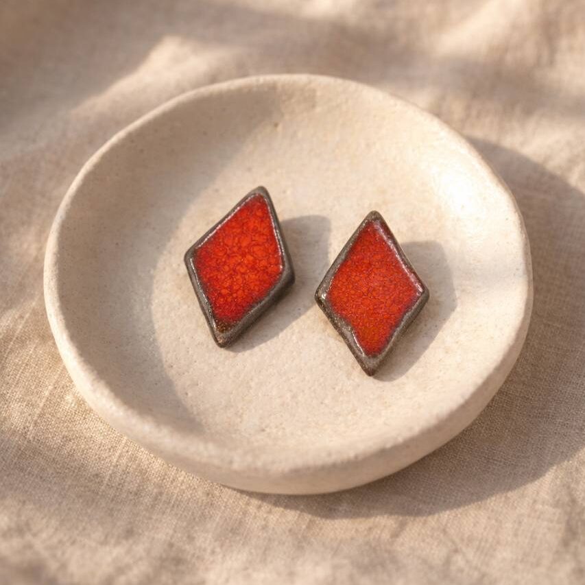 Pendientes Losange Hibisco