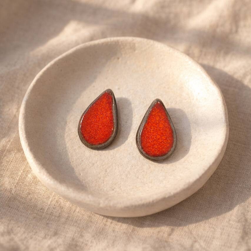 Pendientes Lágrima Hibisco